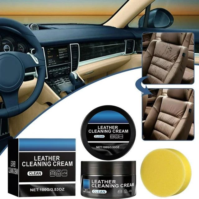 Crème Nettoyante & Protectrice pour Cuir de Voiture