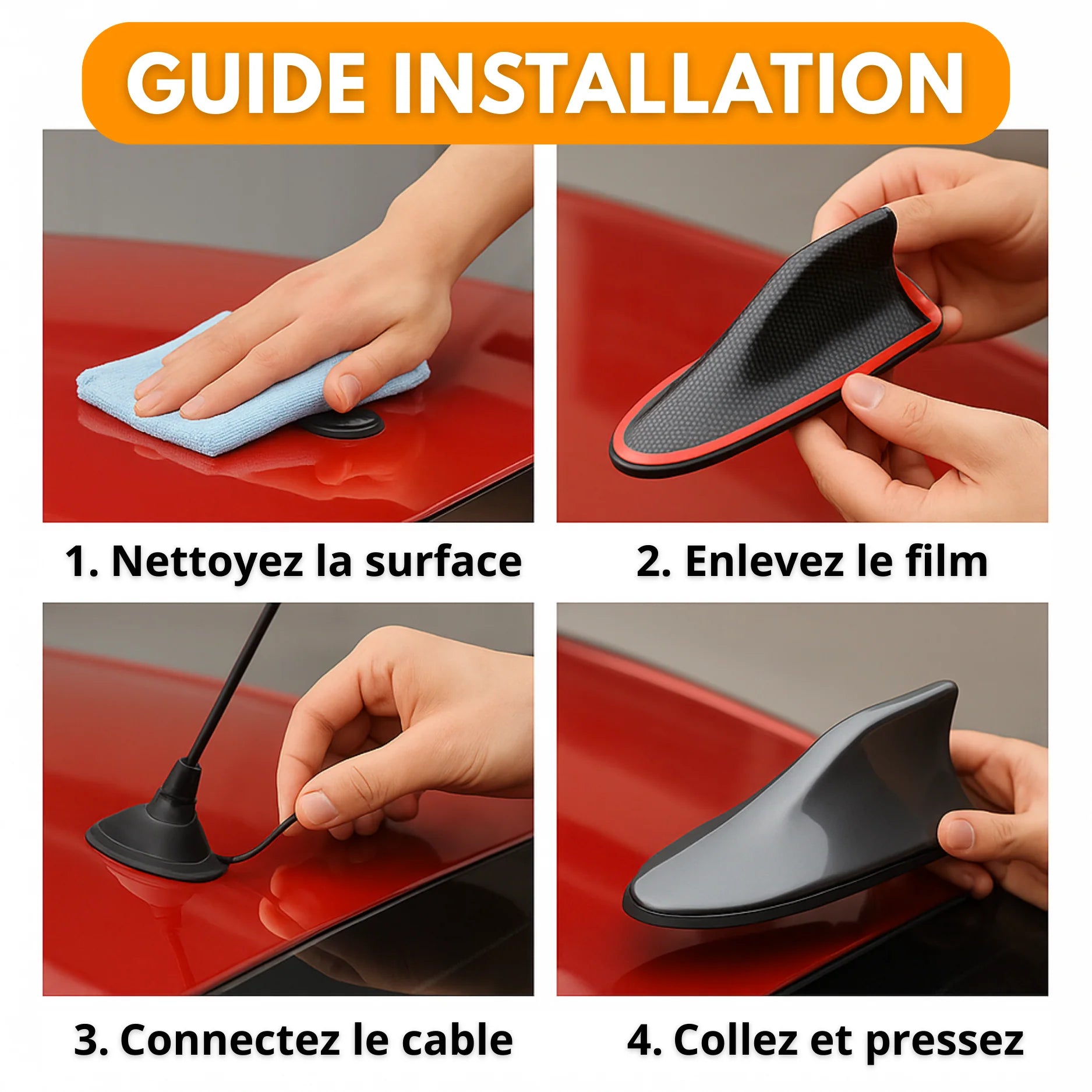 Amplificateur Antenne Voiture Shark – Meilleure Réception Radio